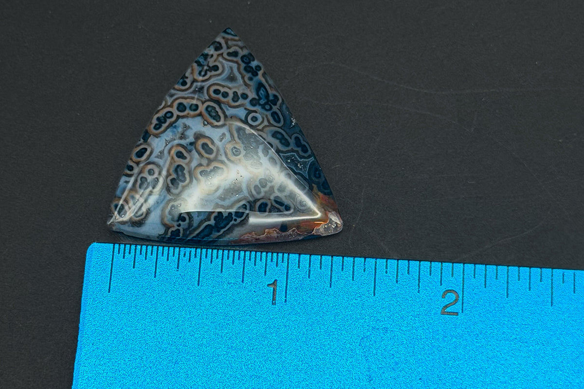 Cross Cut Tube Agate Cabochon