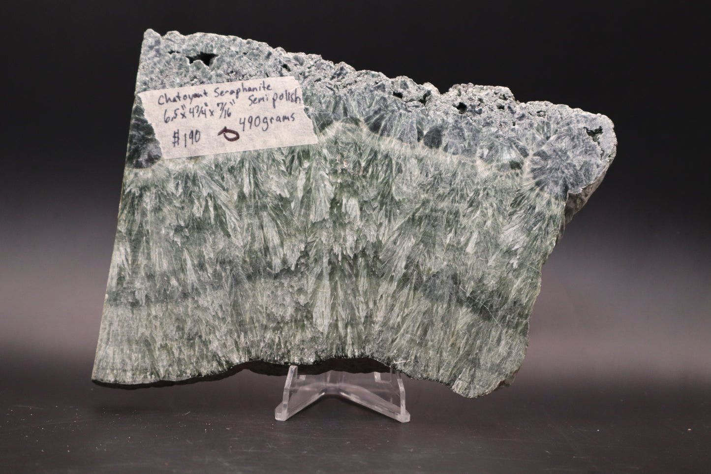 Seraphinite slab (Polished)