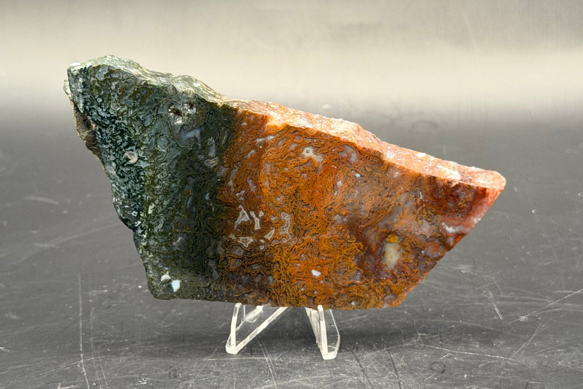 Maury Mountain Moss Agate (Unpolished) Slabs