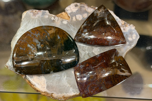 Maury Mountain Moss Agate Cabochon