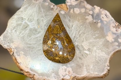 Texas Plume Agate Cabochon