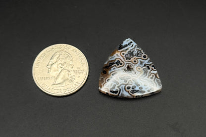Cross Cut Tube Agate Cabochon