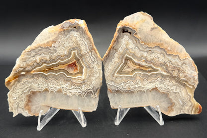 Candle Lace Agate Slab Set (Unpolished)