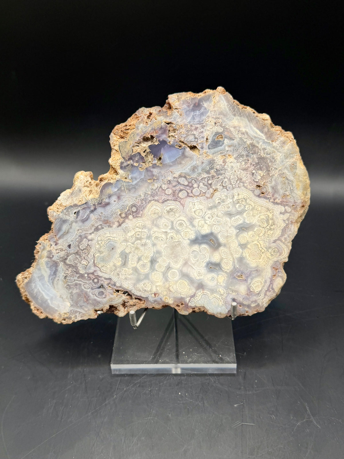 Mexican Luna Agate Slab - Premium Grade Old Stock (Polished)