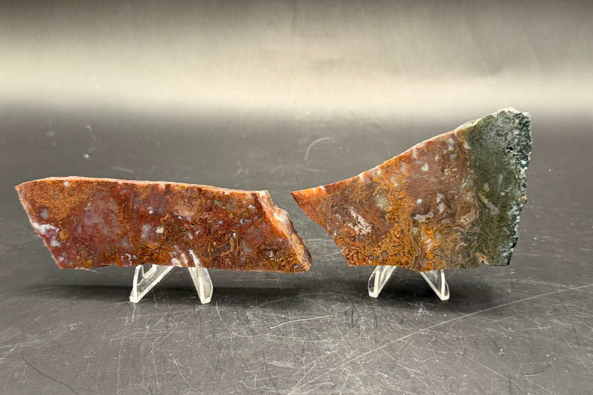 Maury Mountain Moss Agate (Unpolished) Slabs