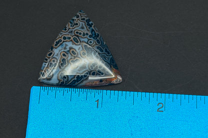 Cross Cut Tube Agate Cabochon
