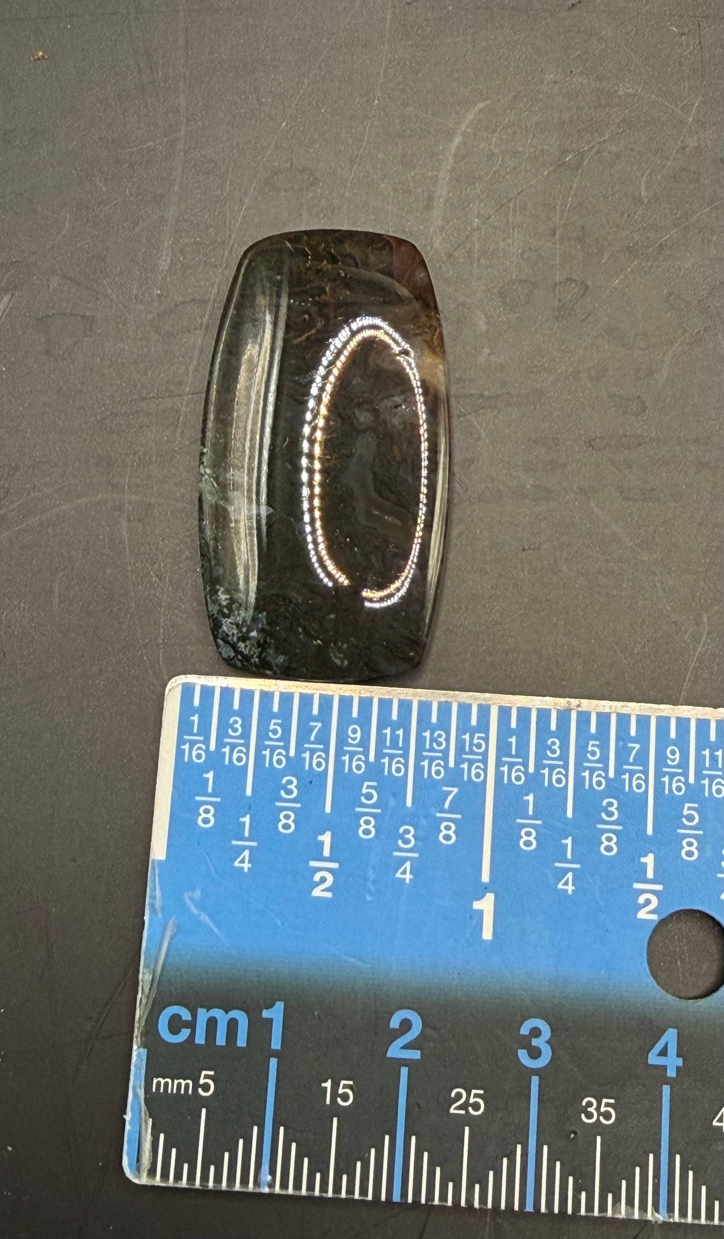 Maury Mountain Moss Agate Cabochon