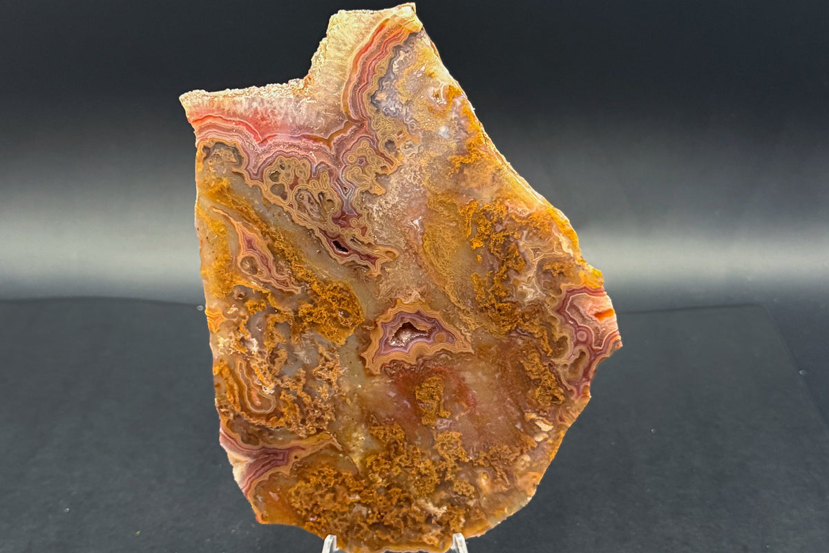 Turkish Agate with Amethyst and Quartz Crystals (Unpolished Slabs)