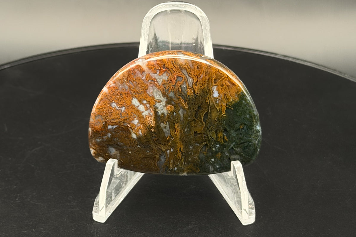 Maury Mountain Moss Agate Cabochon
