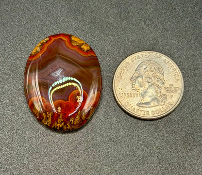 Moroccan Seam Agate Cabochon