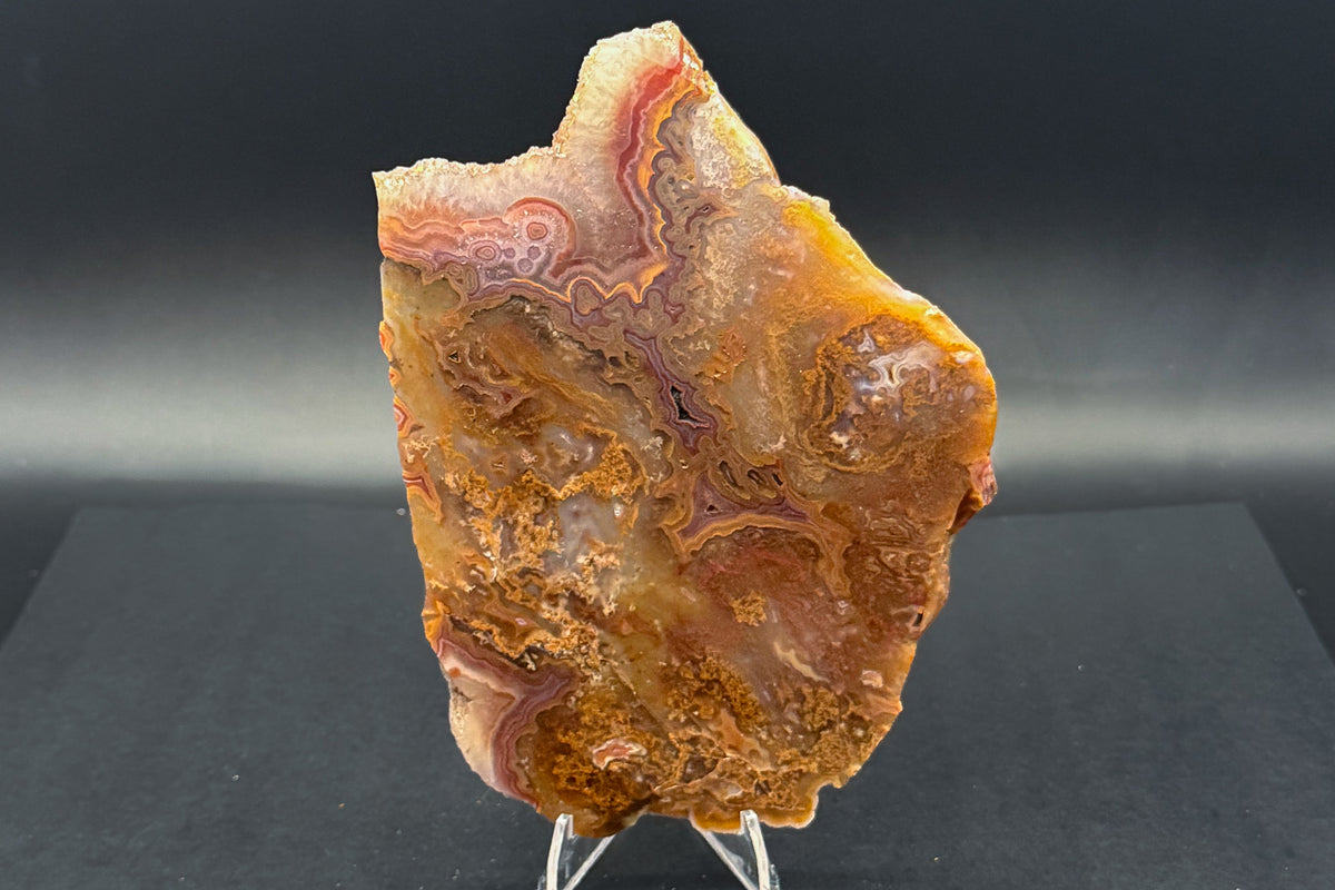 Turkish Agate with Amethyst and Quartz Crystals (Unpolished Slabs)