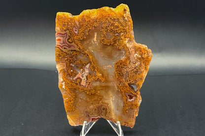 Turkish Agate with Amethyst and Quartz Crystals (Unpolished Slabs)