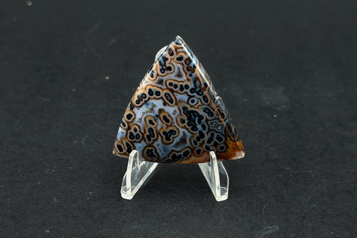 Cross Cut Tube Agate Cabochon