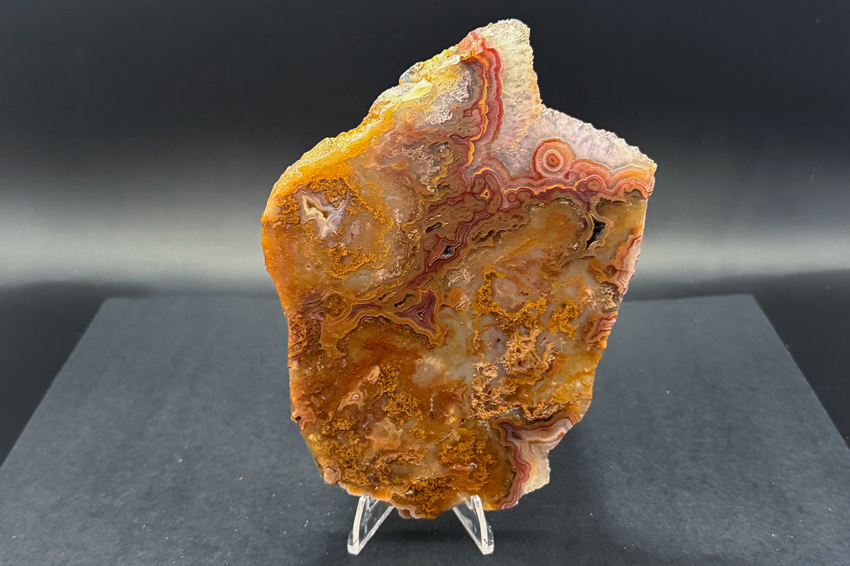 Turkish Agate with Amethyst and Quartz Crystals (Unpolished Slabs)