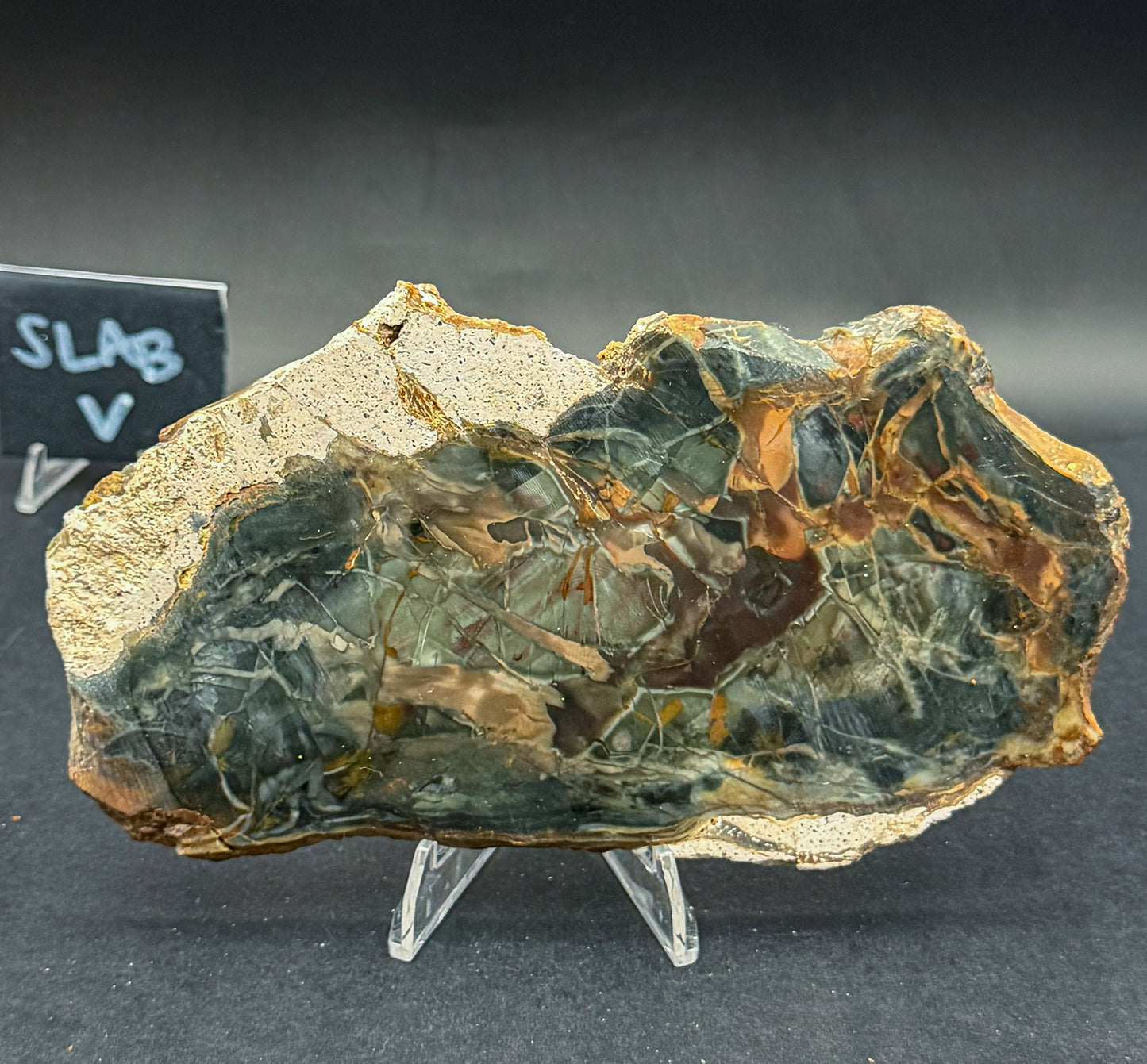 Morrisonite Jasper slab (Unpolished)