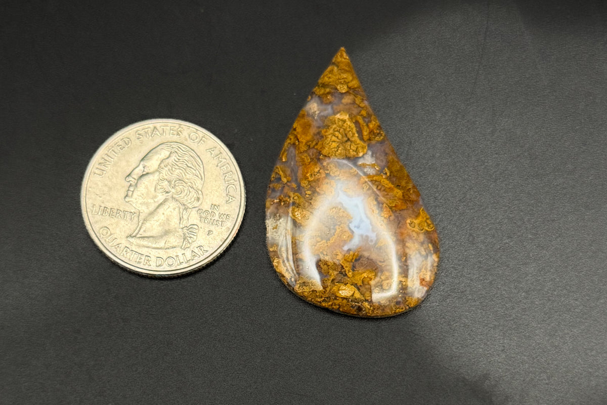 Texas Plume Agate Cabochon