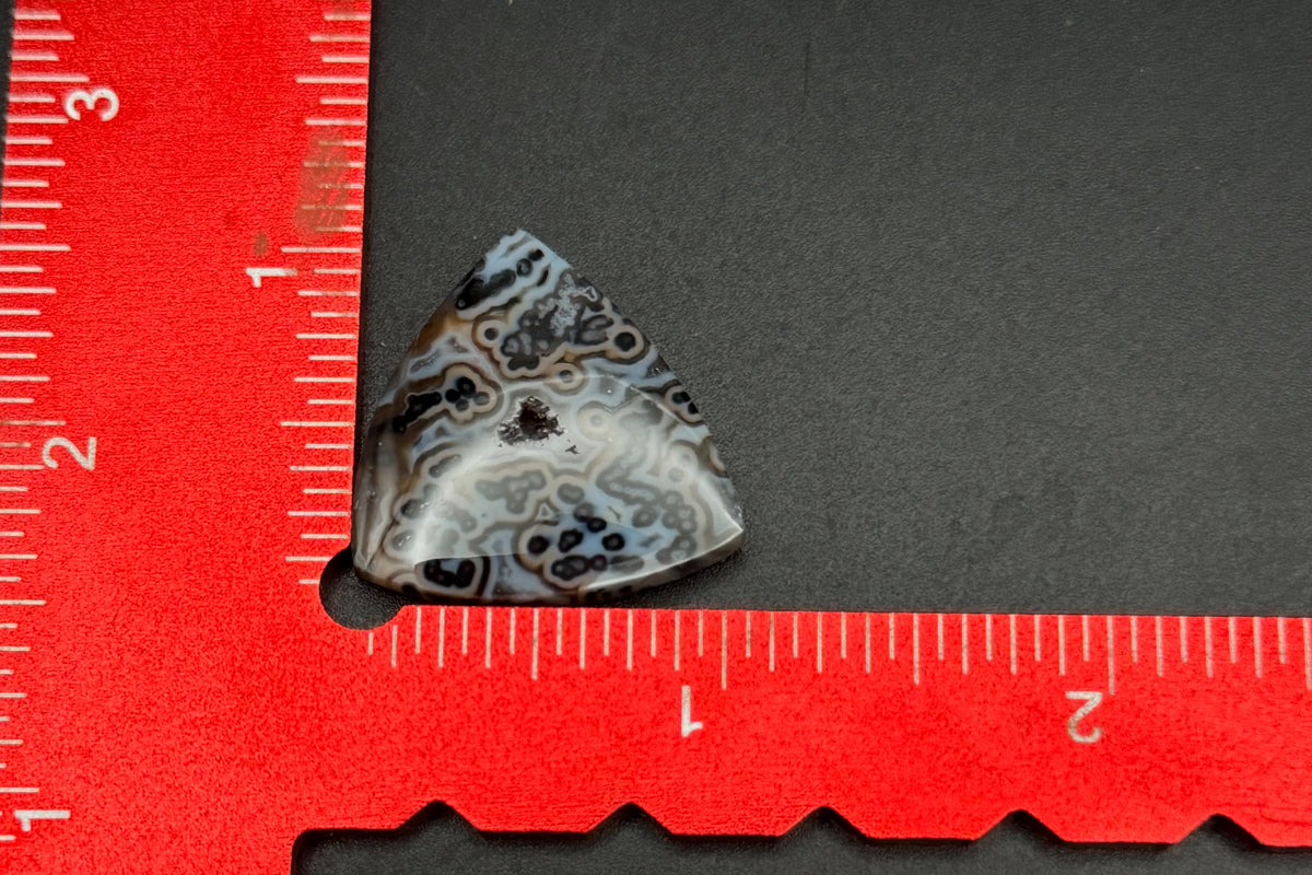 Cross Cut Tube Agate Cabochon