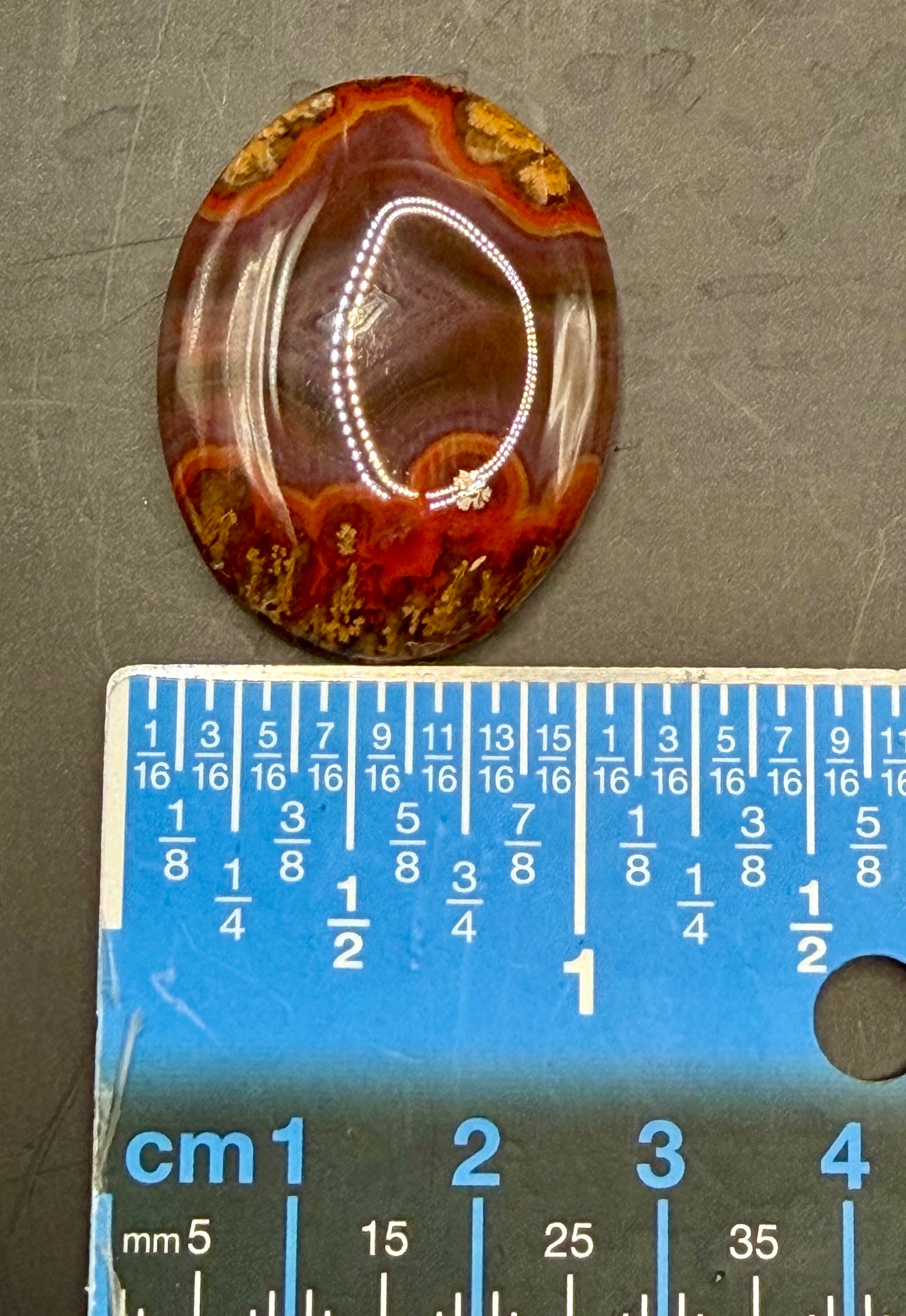 Moroccan Seam Agate Cabochon