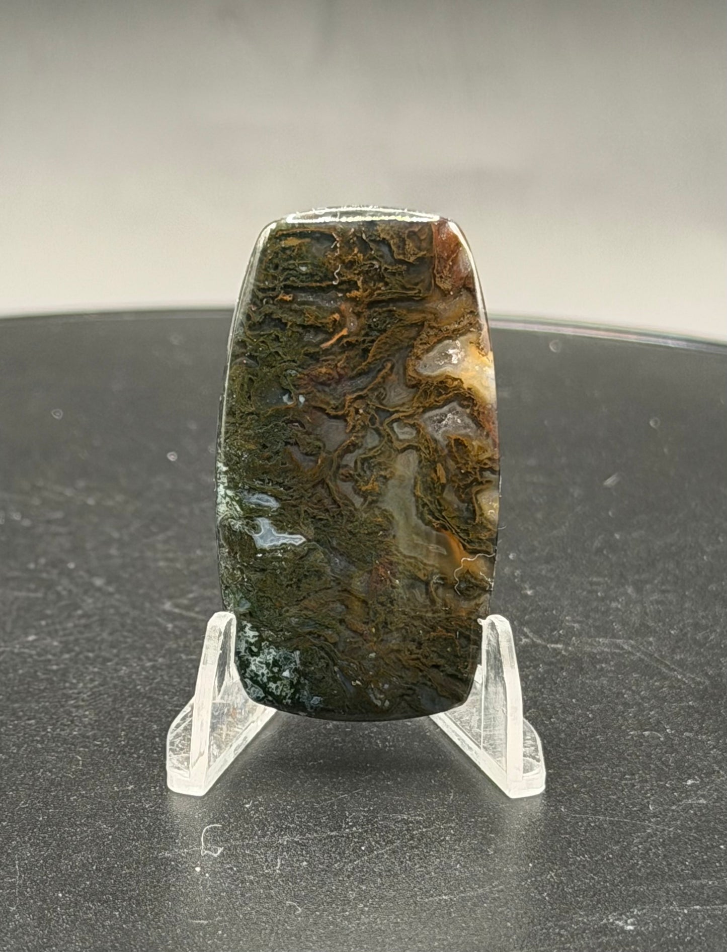 Maury Mountain Moss Agate Cabochon