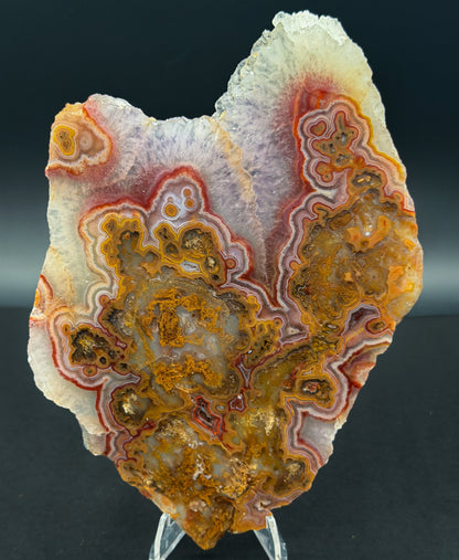 Turkish Agate with Amethyst and Quartz Crystals (Unpolished Slabs)