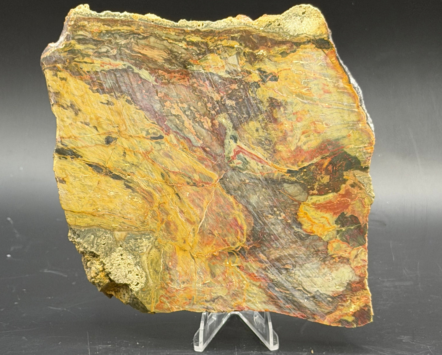Morrisonite Jasper slab (Unpolished)