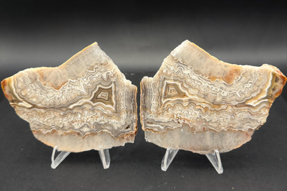 Candle Lace Agate Slab Set (Unpolished)