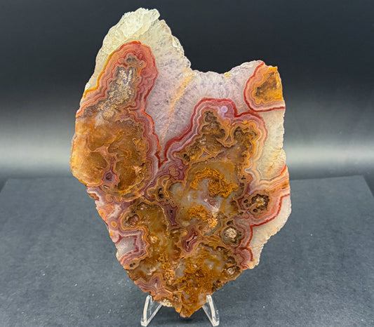 Turkish Agate with Amethyst and Quartz Crystals (Unpolished Slabs)