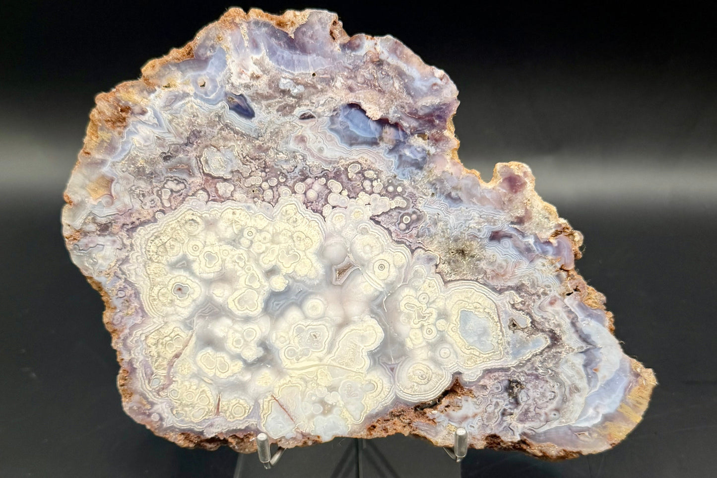 Mexican Luna Agate Slab - Premium Grade Old Stock (Polished)