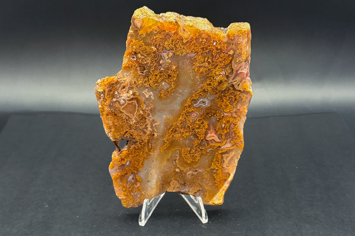 Turkish Agate with Amethyst and Quartz Crystals (Unpolished Slabs)