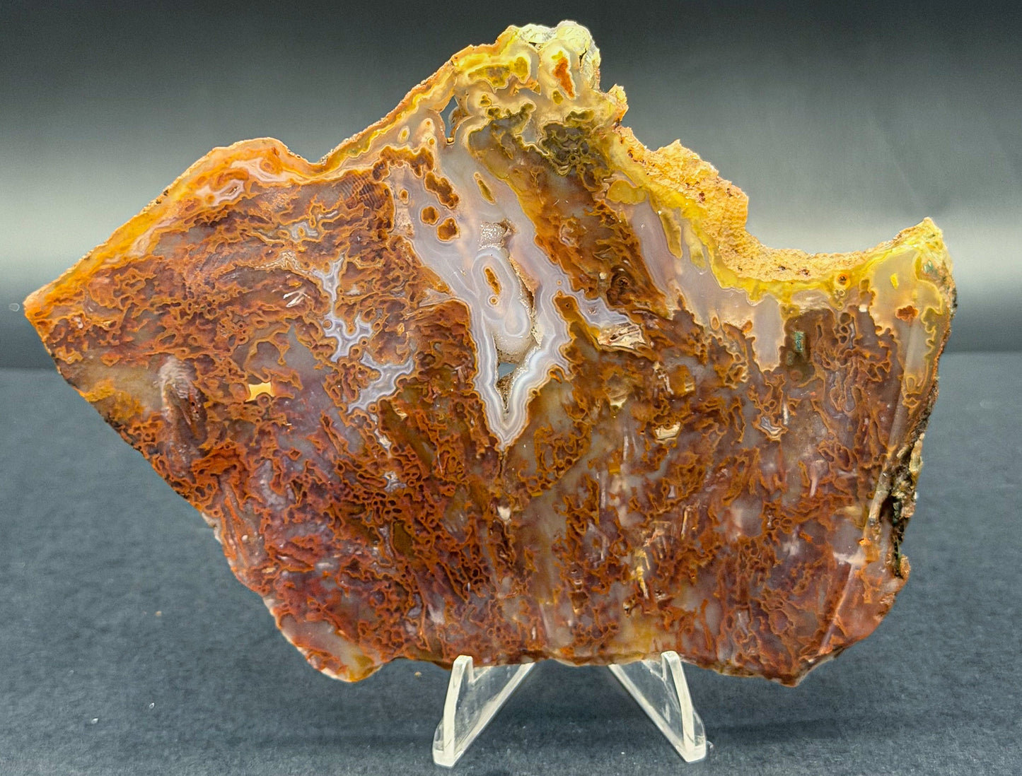 Bull Canyon Tube/Moss Agate (Unpolished)
