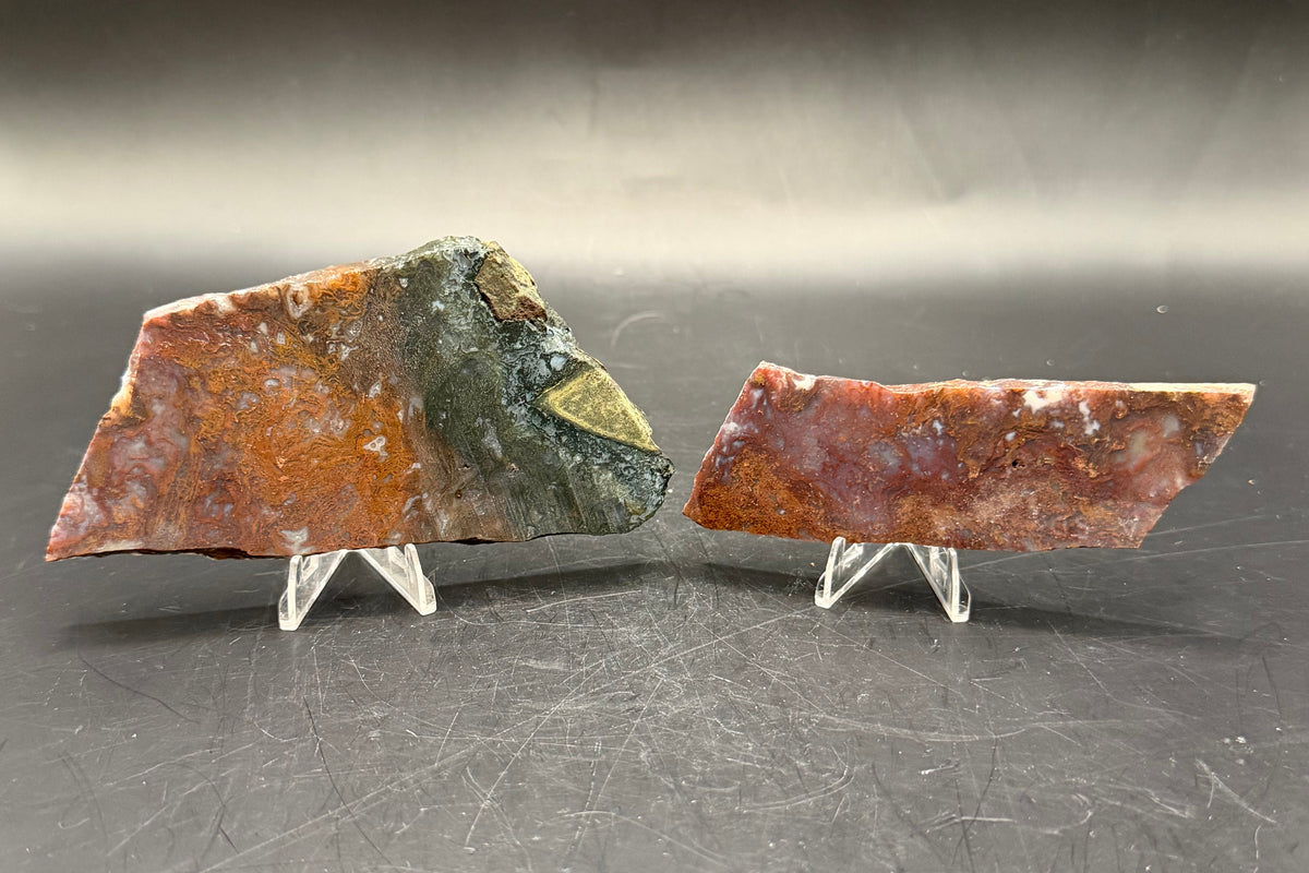 Maury Mountain Moss Agate (Unpolished) Slabs