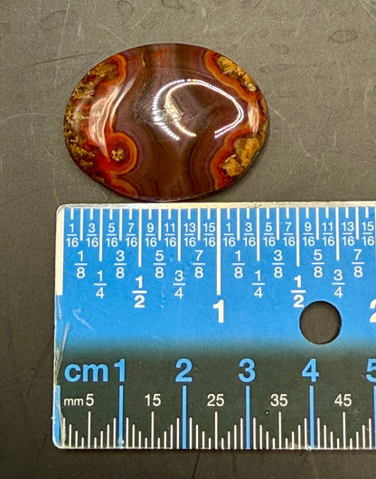 Moroccan Seam Agate Cabochon