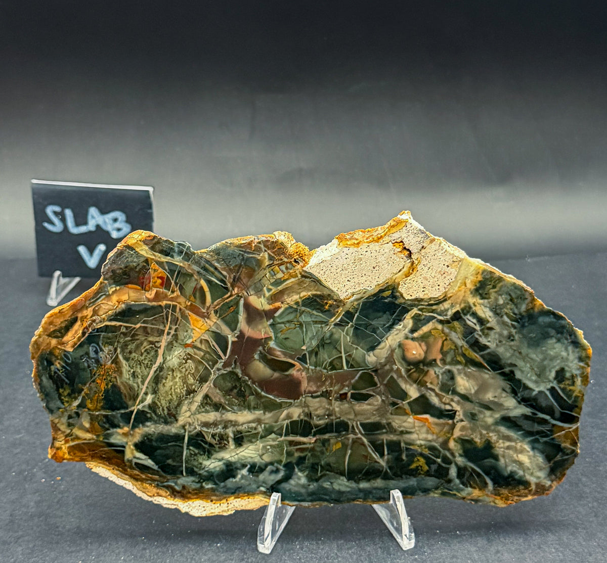 Morrisonite Jasper slab (Unpolished)
