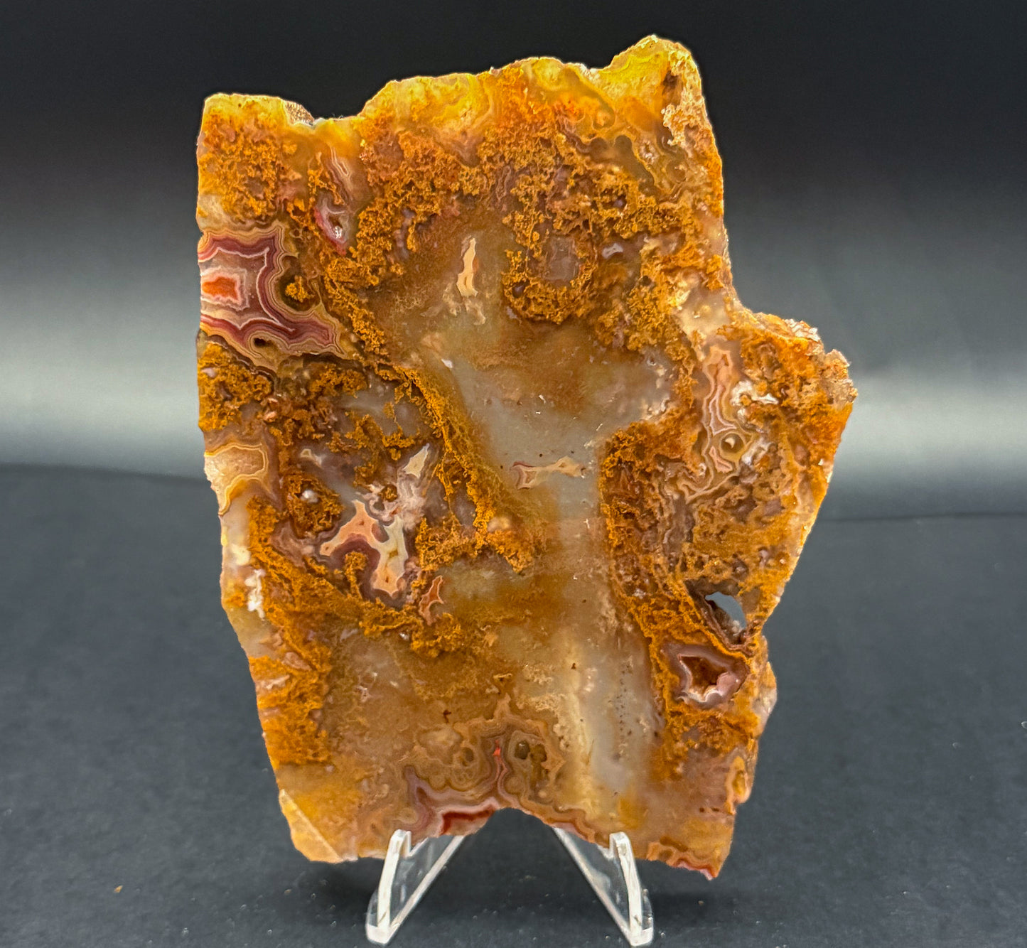 Turkish Agate with Amethyst and Quartz Crystals (Unpolished Slabs)