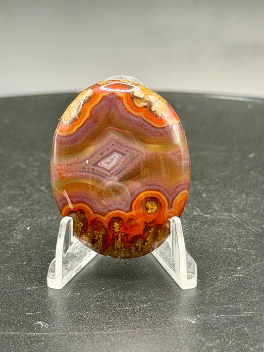 Moroccan Seam Agate Cabochon