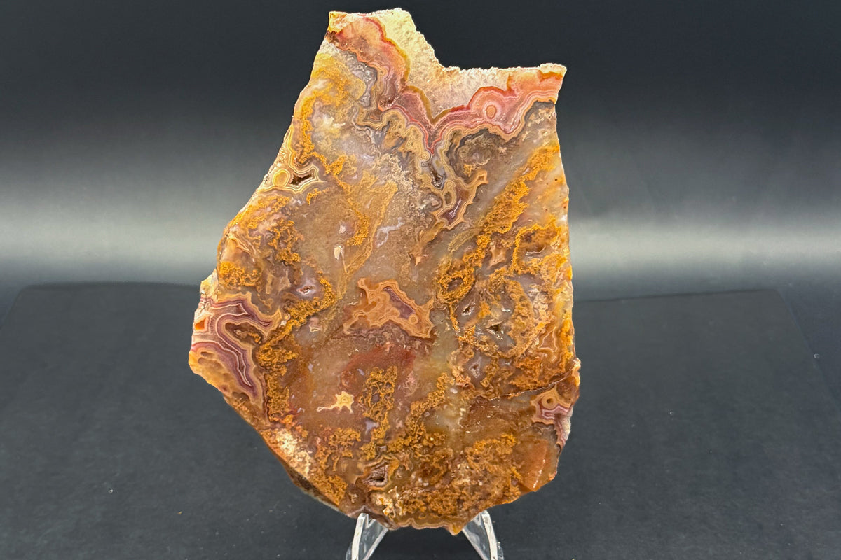 Turkish Agate with Amethyst and Quartz Crystals (Unpolished Slabs)