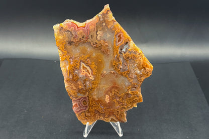 Turkish Agate with Amethyst and Quartz Crystals (Unpolished Slabs)