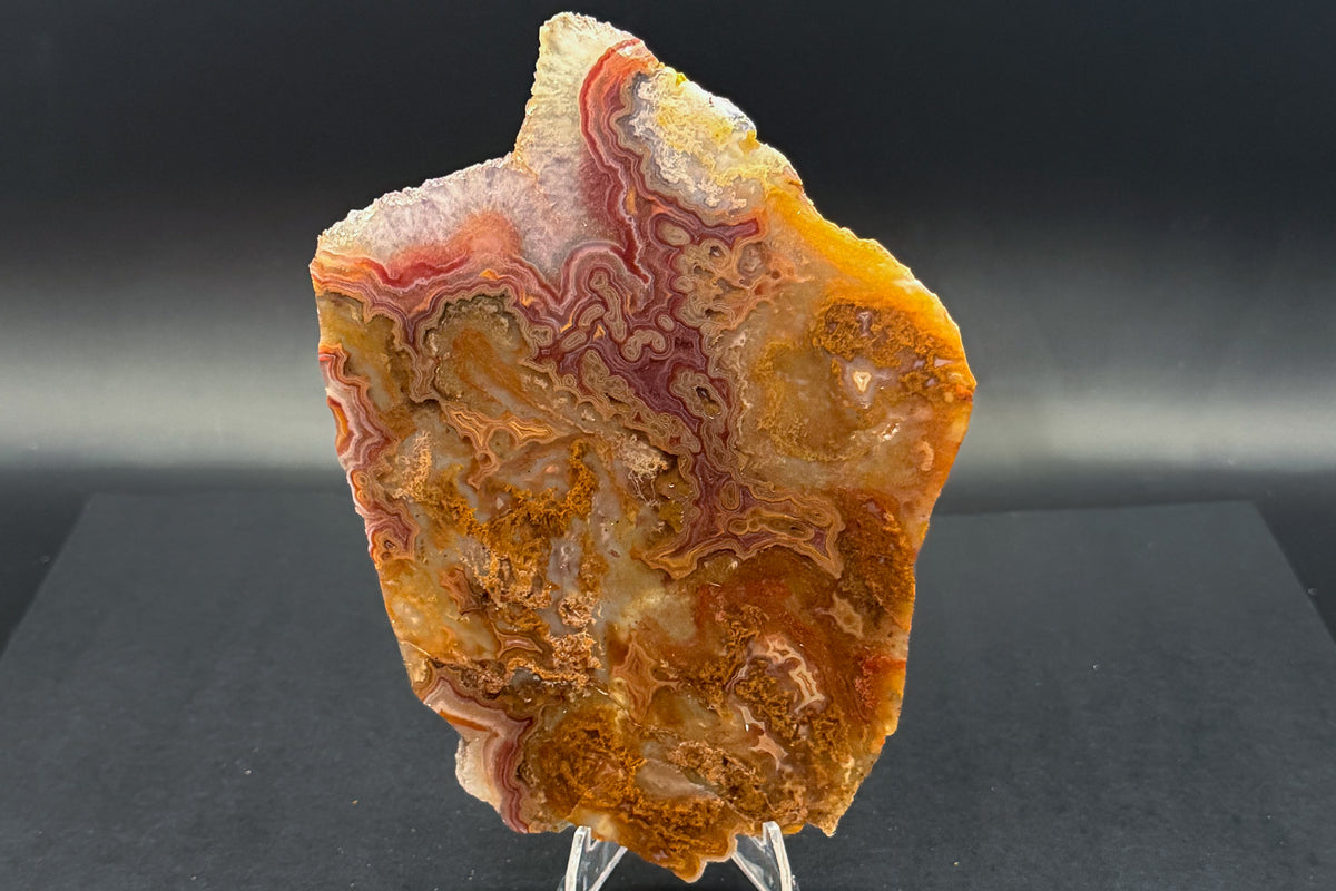 Turkish Agate with Amethyst and Quartz Crystals (Unpolished Slabs)