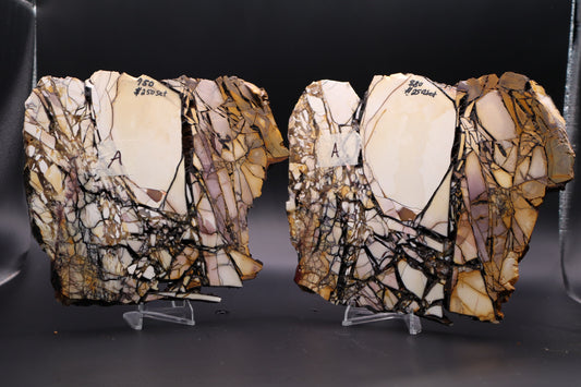 Brecciated Mookaite (Collectors Grade-Unpolished) slab set