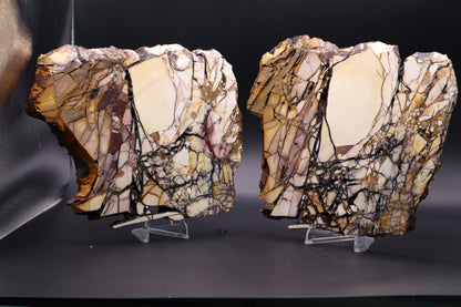 Brecciated Mookaite (Collectors Grade-Unpolished) slab set