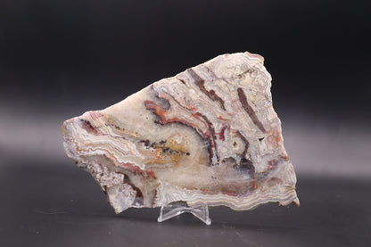 Crazy Lace Agate slab (Unpolished)
