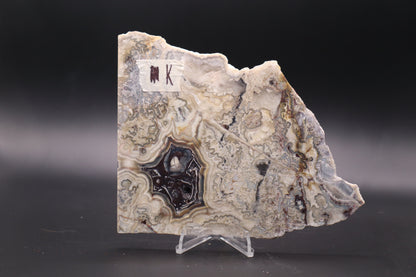 Crazy Lace Agate slab (Unpolished)