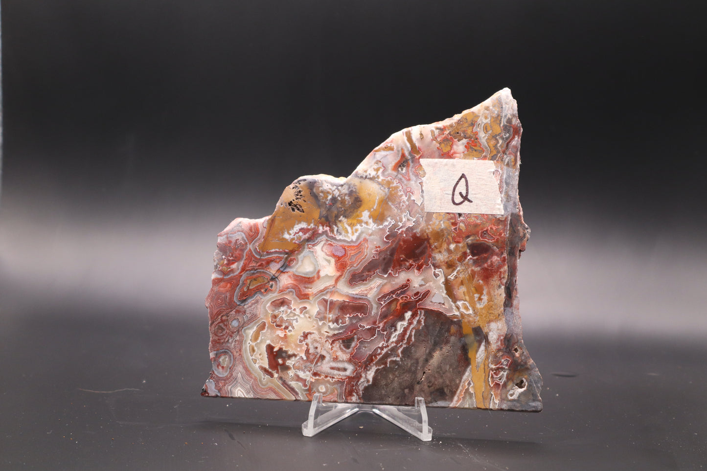 Crazy Lace Agate slab (Unpolished)