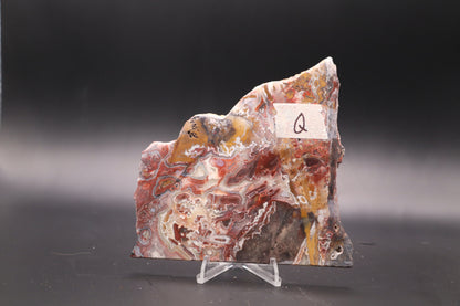 Crazy Lace Agate slab (Unpolished)