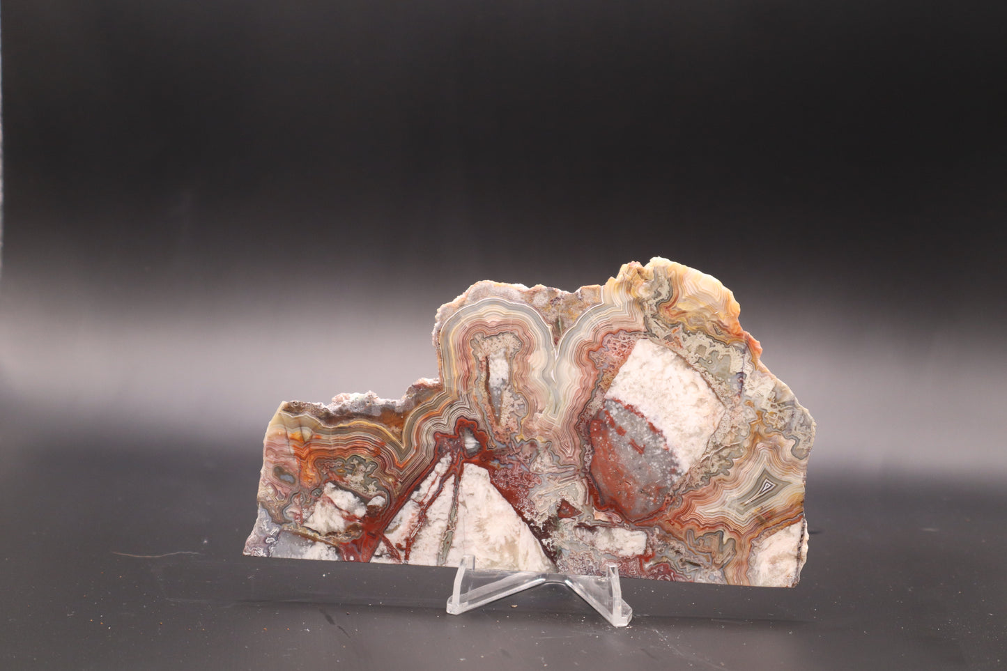 Crazy Lace Agate slab (Unpolished)