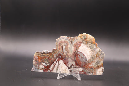 Crazy Lace Agate slab (Unpolished)