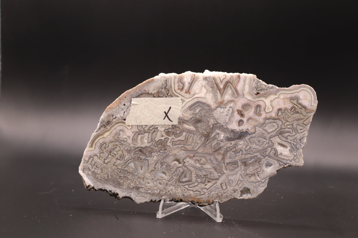 Crazy Lace Agate slab (Unpolished)