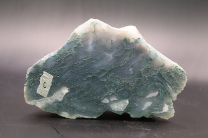 Green Moss Agate slab (Unpolished)