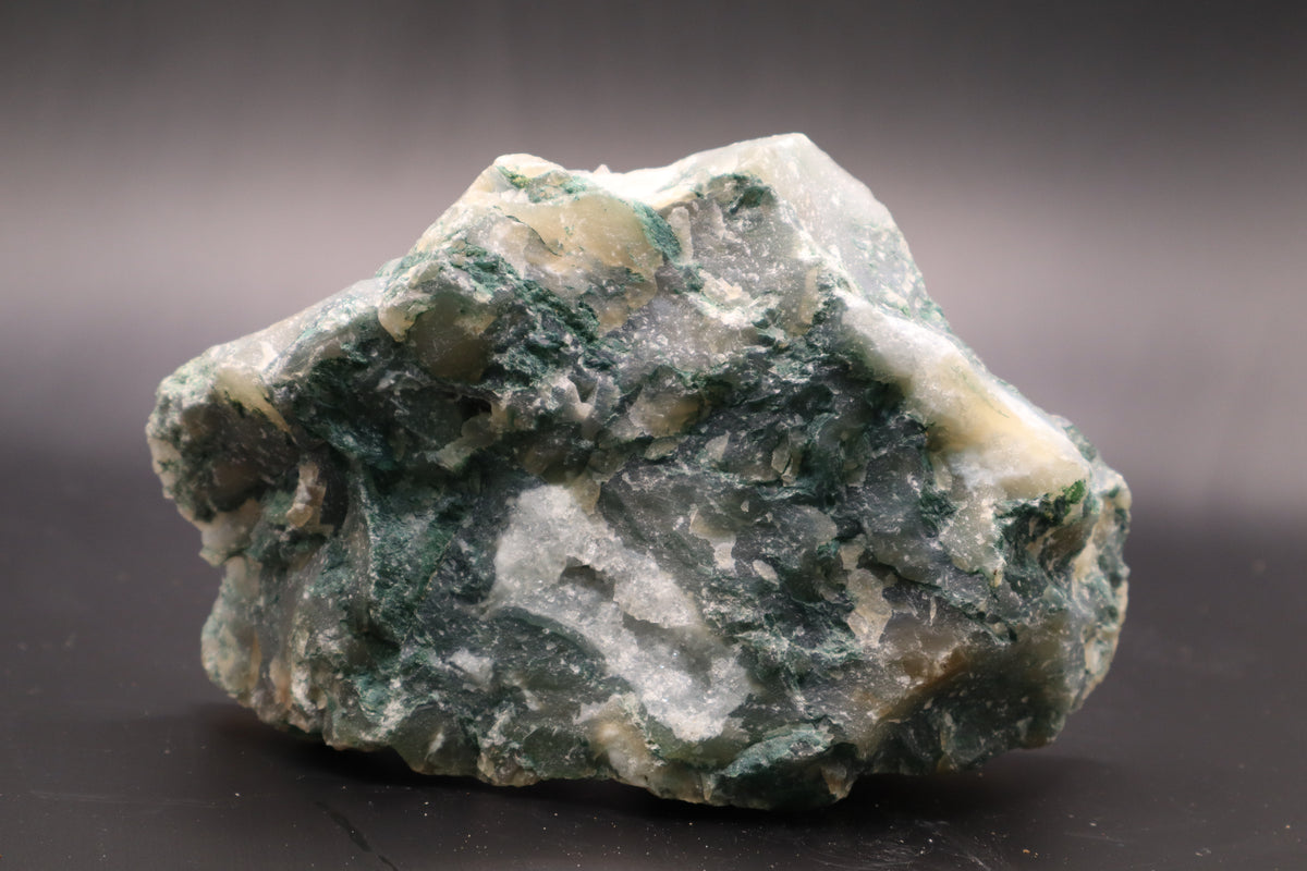 Green Moss Agate slab (Unpolished)