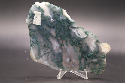 Green Moss Agate slab (Unpolished)